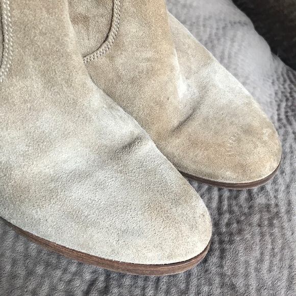 J Crew Natural Factory Quinn Suede Ankle Booties - Picture 4 of 8
